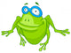 Cartoon Character Frog Wall Decal