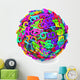 Colorful 3D Sphere Numbers Wall Decal