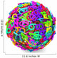 Colorful 3D Sphere Numbers Wall Decal
