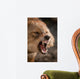 Snarling Wolf Wall Decal