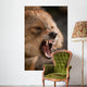 Snarling Wolf Wall Decal
