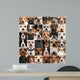 Collage 36 Dog Heads Wall Decal