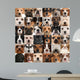 Collage 36 Dog Heads Wall Decal