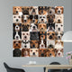 Collage 36 Dog Heads Wall Decal