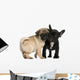 Pug Puppy and French Wall Decal