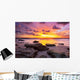 Tropical Beach Sunset Wall Decal