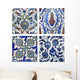 Turkish Wall Tiles Collage Wall Decal