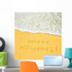 Happy Holidays Written Sandy Wall Decal