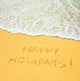 Happy Holidays Written Sandy Wall Decal