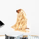Dog with Wig Wall Decal