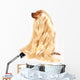 Dog with Wig Wall Decal