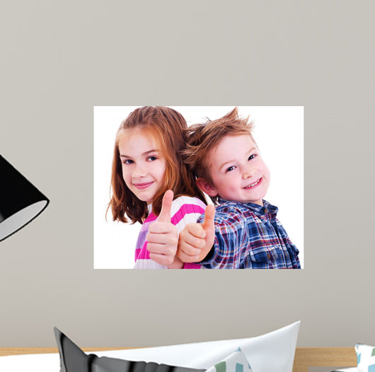 Happy Boy and Girl Wall Decal