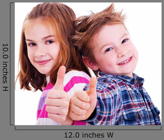 Happy Boy and Girl Wall Decal