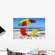 Beach Scene with Beach Wall Decal