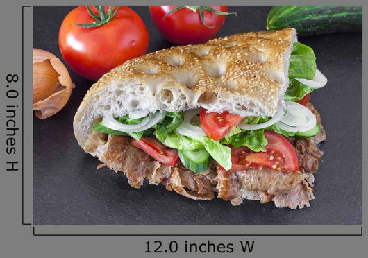 Doner Kebab Sandwich Wall Decal
