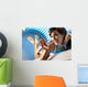 Girl with Gum Solarium Wall Decal