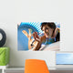 Girl with Gum Solarium Wall Decal