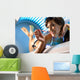 Girl with Gum Solarium Wall Decal