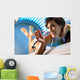 Girl with Gum Solarium Wall Decal