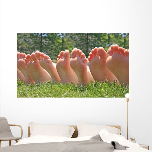 Bare Feet Row Wall Decal