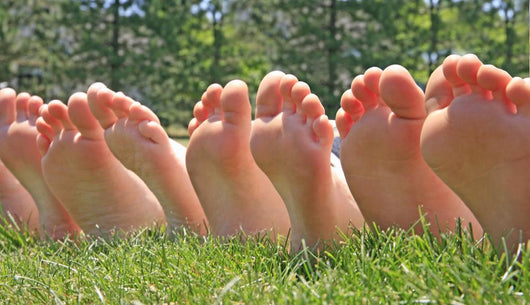 Bare Feet Row Wall Decal