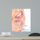Smile and Teeth Over Water Abstract Wall Decal