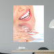 Smile and Teeth Over Water Abstract Wall Decal