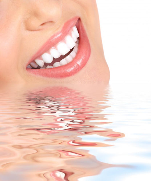 Smile and Teeth Over Water Abstract Wall Decal