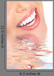 Smile and Teeth Over Water Abstract Wall Decal