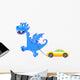 Blue Dragon with Machine Wall Decal