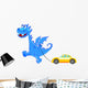 Blue Dragon with Machine Wall Decal
