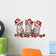 Drei Ktzchen Weihnachten Wall Decal