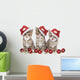 Drei Ktzchen Weihnachten Wall Decal