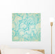 Retro Swirls Seamless Pattern Wall Decal