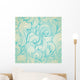 Retro Swirls Seamless Pattern Wall Decal