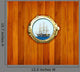 Brass Portholes with to Wall Decal