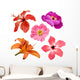 Flowers Vector Set Wall Decal