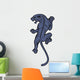 Climbing Black Panther Illustration Wall Decal