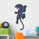 Climbing Black Panther Illustration Wall Decal