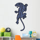 Climbing Black Panther Illustration Wall Decal