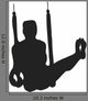 Gymnaste Anneaux Wall Decal
