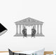Two Titans and Temple Wall Decal