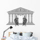 Two Titans and Temple Wall Decal