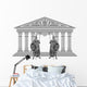 Two Titans and Temple Wall Decal