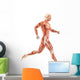 Running Man Muscles Anatomy (Side View) Wall Decal