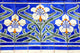 Lisbon Floral Azulejos Wall Decal