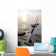 Single Fishing-rod Boat Wall Decal