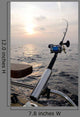 Single Fishing-rod Boat Wall Decal
