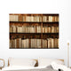 Bookcase with Old Books Wall Decal