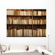 Bookcase with Old Books Wall Decal